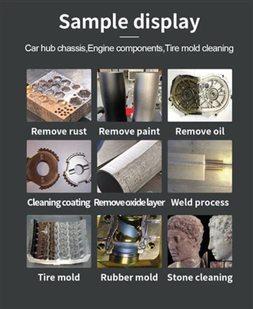 Laserpuhastusmasina rooste eemaldamise puhastusefekt